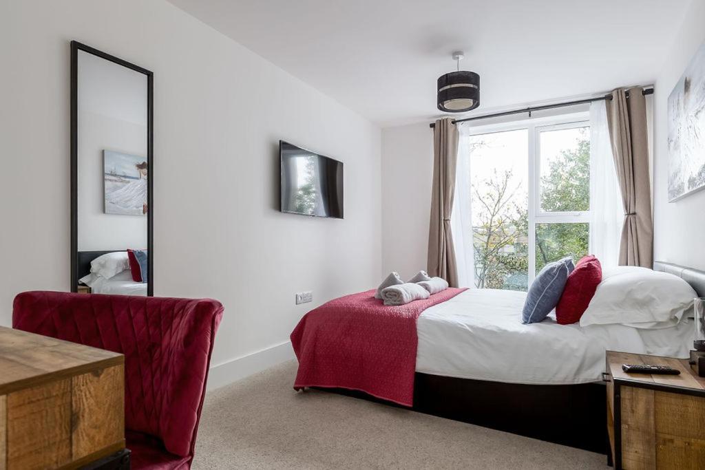 Stylish Town Centre Apartment, W Parking, Nr Beach Bournemouth Exterior foto